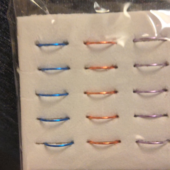 Multicolor Nose Hoop Piercing Jewelry NWT Multicolor 1.8mm Stainless Steal - Picture 7 of 12